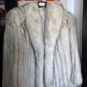 Vintage Women's White Fox Coat